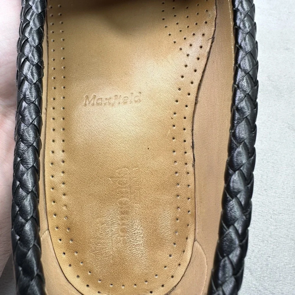 Allen Edmonds Maxfield Mens Size 11 (D) Tassel Loafer Black Leather Braided USA